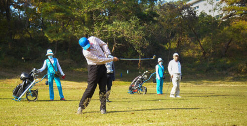 North Korean elites tee off at golf event despite country’s economic woes