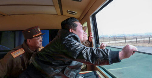 Kim Jong Un uses custom Chinese bus to track missile launches, photos show