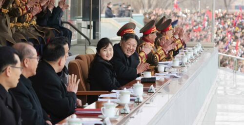 Kim Jong Un takes daughter to soccer match celebrating her grandfather