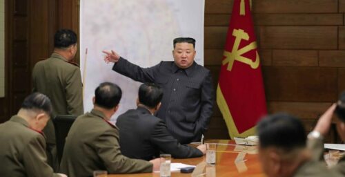 Kim Jong Un reviews ‘attack plans’ on South Korea at top military meeting