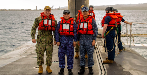 US invited ROK and Japanese admirals aboard nuclear submarine, new photos show