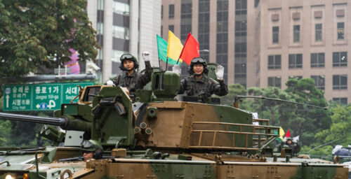 Seoul hosts first military parade in decade in show of force against North Korea