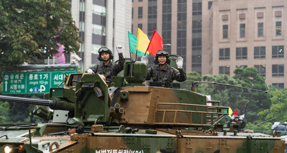 Seoul hosts first military parade in decade in show of force against North Korea