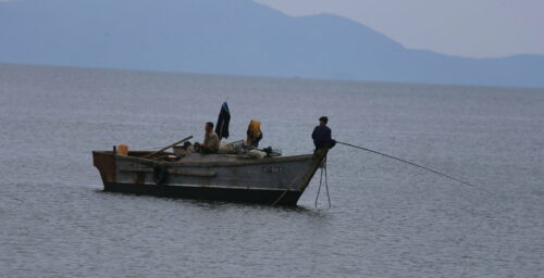 South Korean navy assists North Korean boat stranded north of maritime border