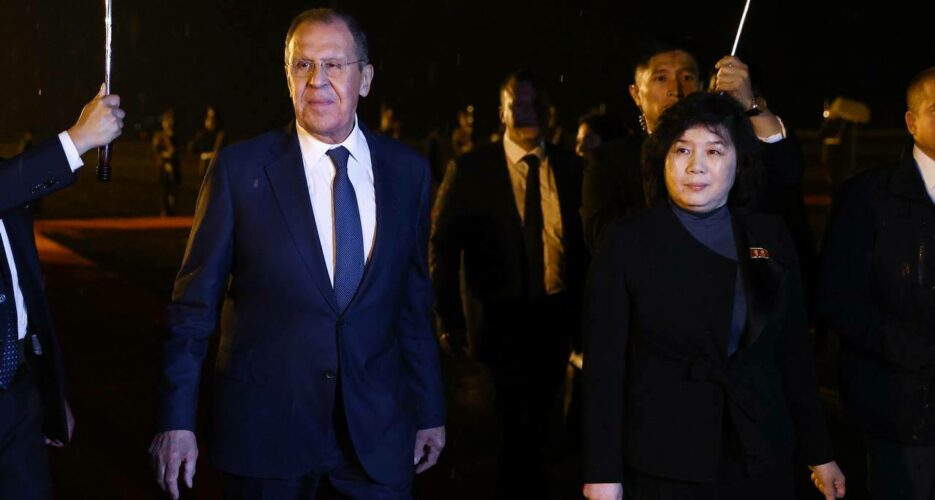 Russia and North Korea at ‘war with West’ and US, Lavrov says in Pyongyang