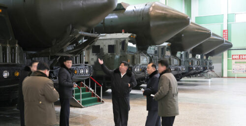 Kim Jong Un inspects nuclear missile launch vehicle factory