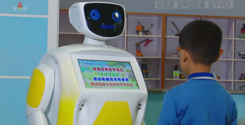 North Korea shows off Russian robot designed to help educators