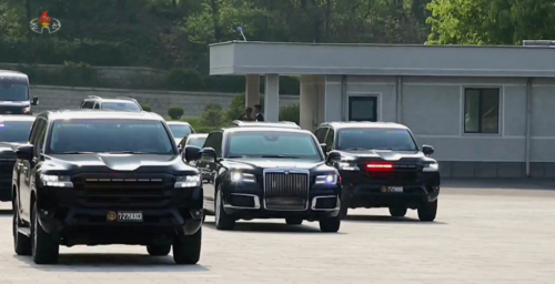 Kim Jong Un rolls up with six new Toyota SUVs in convoy at latest appearance