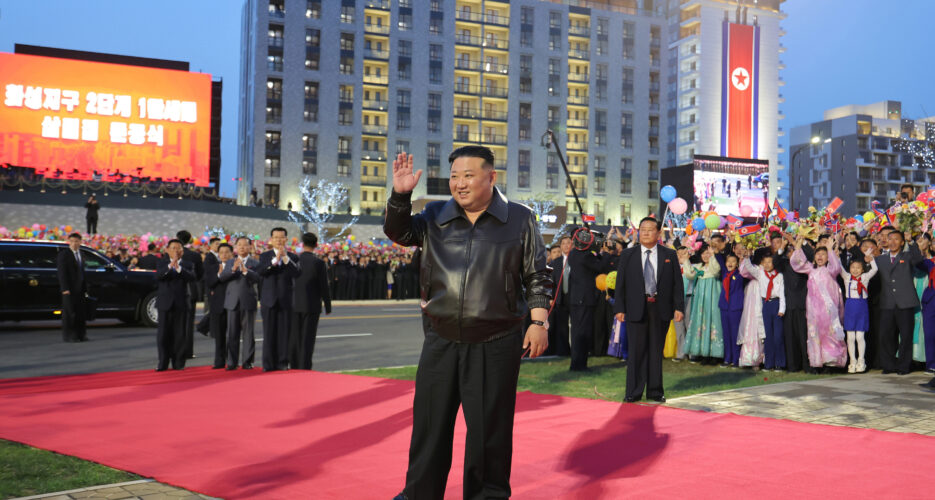 Kim Jong Un debuts new song praising himself at grand opening of housing project