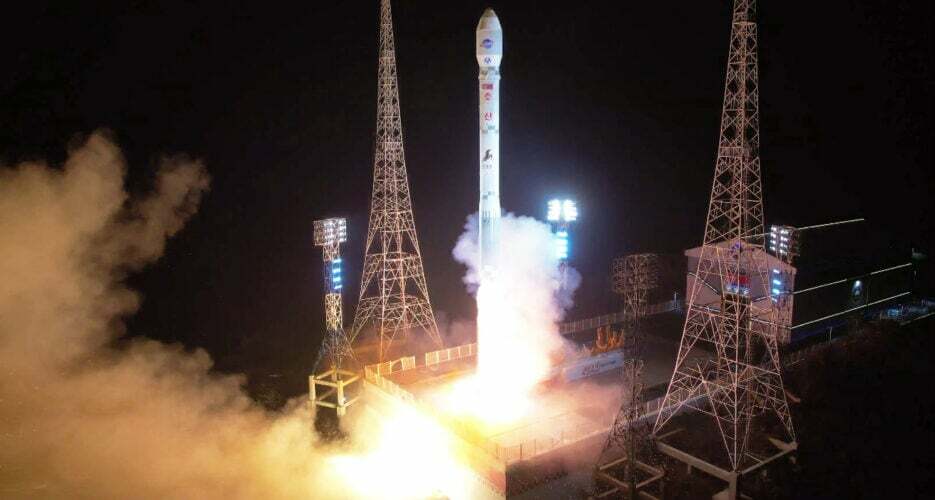 North Korean military spy satellite launch ends in failure after rocket explodes