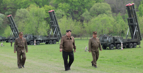 Kim Jong Un leads salvo missile launch in first test of ‘nuclear trigger’ system