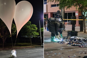 North Korea launches trash balloons a day after missiles parade through Seoul