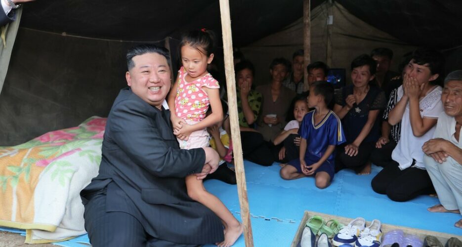 Kim Jong Un calls for sheltering flood victims in capital, rejecting foreign aid