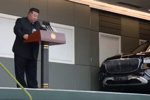 Kim Jong Un flaunts new $200K Maybach SUV in front of homeless flood victims