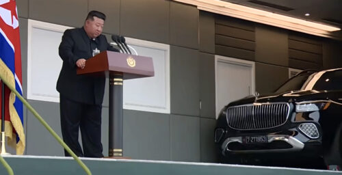 Kim Jong Un flaunts new $200K Maybach SUV in front of homeless flood victims