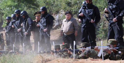 Guards held guns over soldiers to protect Kim Jong Un in sign of security fears