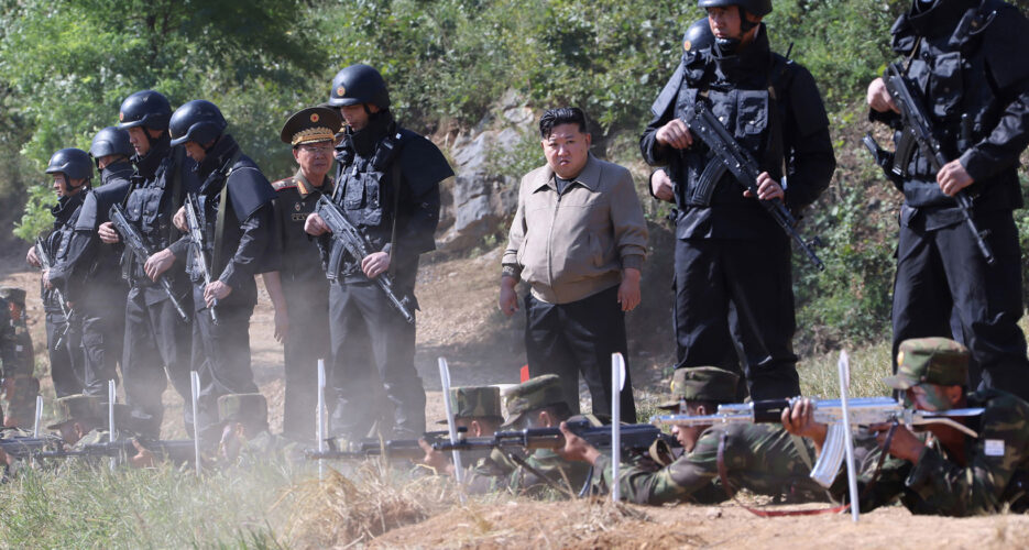 Guards held guns over soldiers to protect Kim Jong Un in sign of security fears