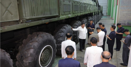 North Korea reveals new, larger ICBM under development