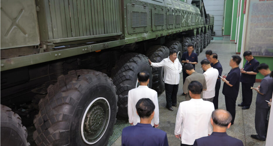 North Korea reveals new, larger ICBM under development