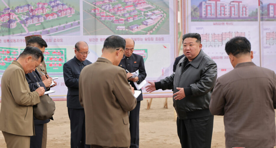 Kim Jong Un calls out problems rebuilding flood-hit villages near weapons plants