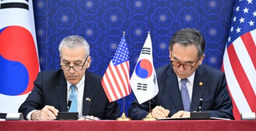 US, ROK sign defense deal aimed at Trump-proofing alliance, day before election