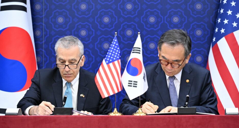 US, ROK sign defense deal aimed at Trump-proofing alliance, day before election