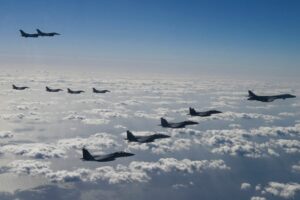 US B-1 bomber joins drills with Japan and ROK after North Korean missile tests