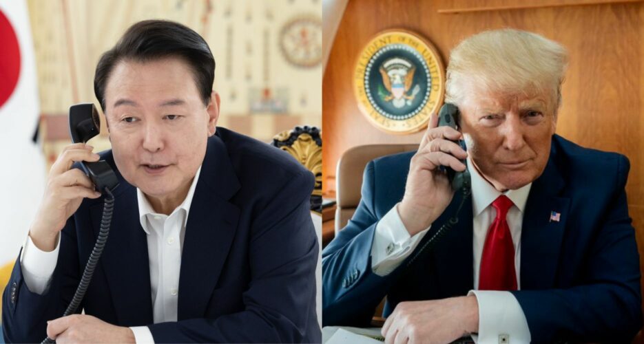 Trump voices concern about North Korean ‘provocations’ in phone call with Yoon