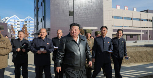 Kim Jong Un visits factory project for 7th time ahead of first-year deadline