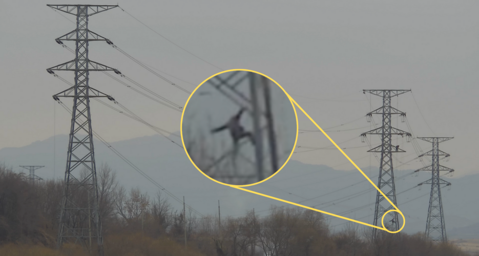 Video shows North Korean worker fall several stories from transmission tower