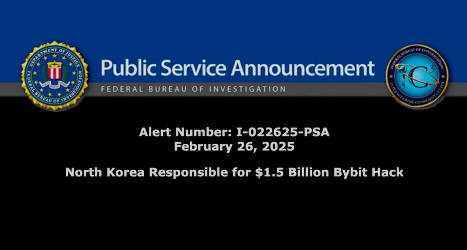 US confirms North Korea behind record-breaking $1.5B crypto heist from Bybit