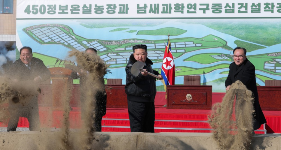 Kim Jong Un kicks off construction of major greenhouse farm near Chinese border