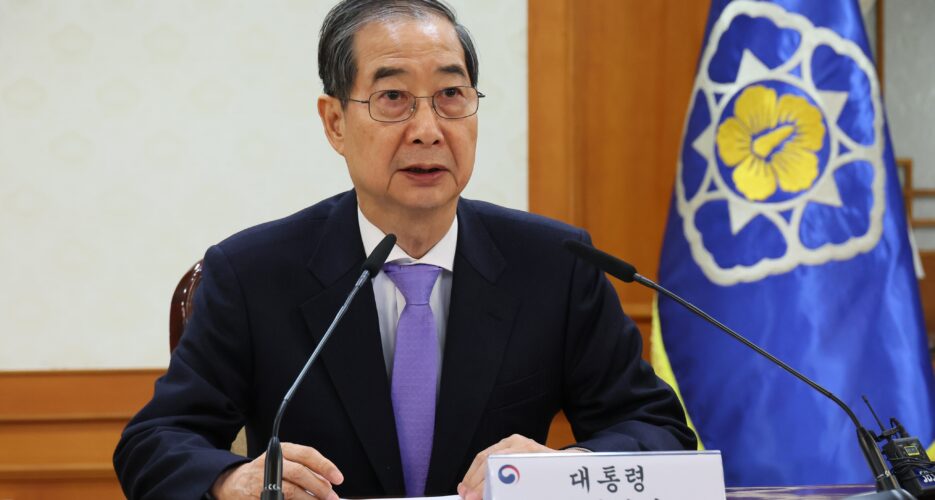 South Korean PM urges military readiness against North Korea after reinstatement