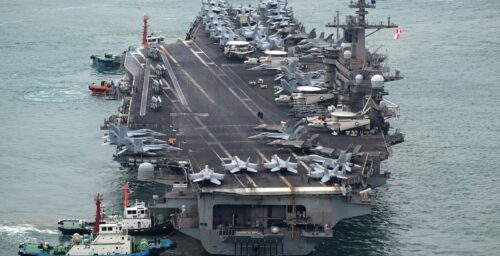 US aircraft carrier arrives in South Korea in first visit since Trump return