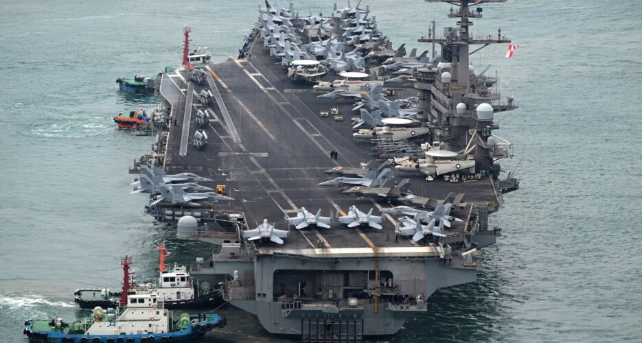 US aircraft carrier arrives in South Korea in first visit since Trump return