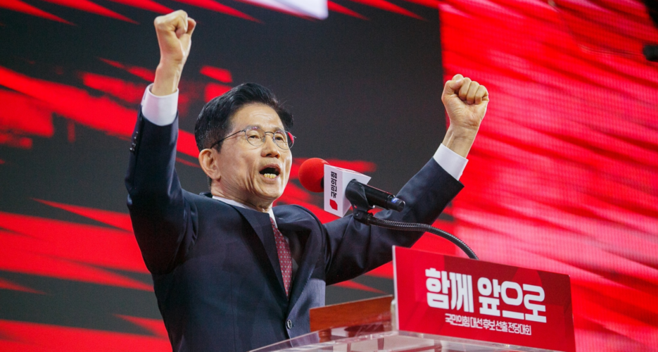ROK ruling party candidate Kim Moon-soo embraces nukes to counter North Korea