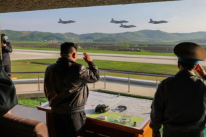 Kim Jong Un oversees aerial drills, calls for ‘radical turn’ in war preparation