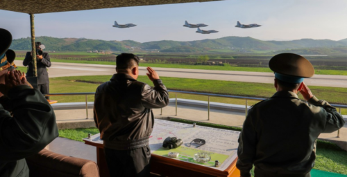 Kim Jong Un oversees aerial drills, calls for ‘radical turn’ in war preparation