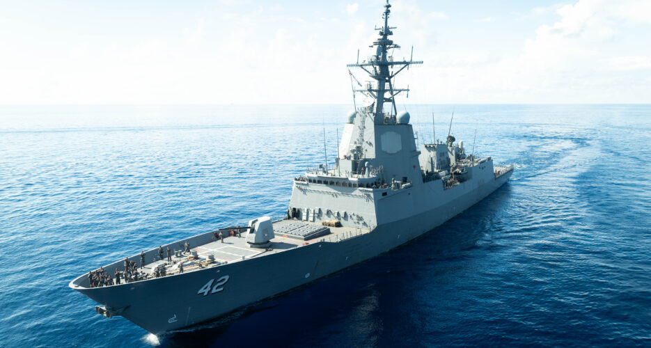 Australian warship sets sail to monitor North Korean sanctions evasion at sea