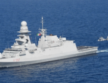 Italian warship monitors North Korea sanctions evasion from waters around Japan