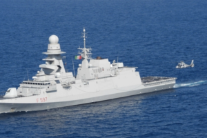 Italian warship monitors North Korea sanctions evasion from waters around Japan