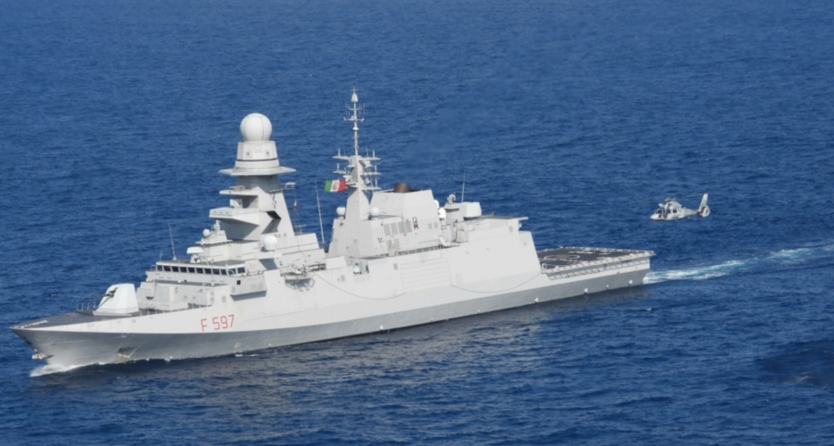 Italian warship monitors North Korea sanctions evasion from waters around Japan