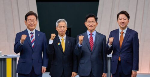 Whether ROK needs nukes to deter North Korea dominates last presidential debate