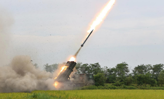 North Korea fires 10 rounds of artillery rockets from near Pyongyang
