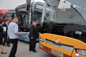 Chinese bus factory that Kim Jong Un visited has strong ties with North Korea
