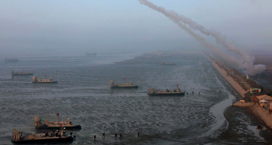 North Korean naval exercise simulates amphibious assault, naval battles