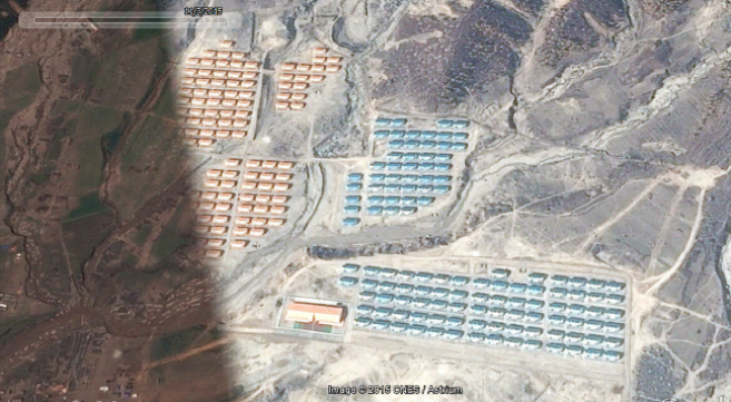 Satellite imagery shows housing built after N. Korean floods