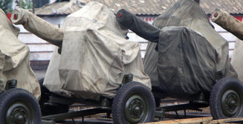 Rotary cannons transport spotted in northern DPRK, photos show