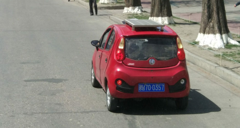 Solar cars increasingly seen in N.Korea’s Pyongsong science hub