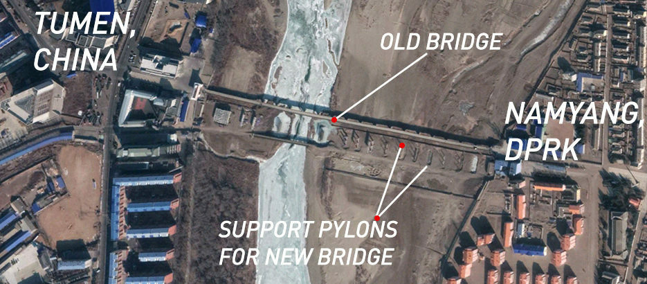 Construction again stalled at Tumen’s new bridge to North Korea, images suggest